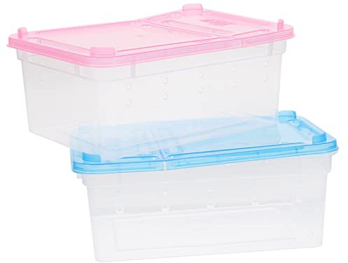Yardwe Zuchtboxen Futterbox Für Reptilieninsekten Schlangenkäfig Aus Kunststoff Belüftete Schlangenkäfige