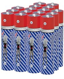 Wonder Full Energy – Pack de 16 Piles AAA/LR03 1.5V Alcalines Longue Durée – Haute Performance, Technologie Anti-Fuite – pour Télécommandes, Jouets, Radios, Lampe de Poche, Appareils du Quotidien