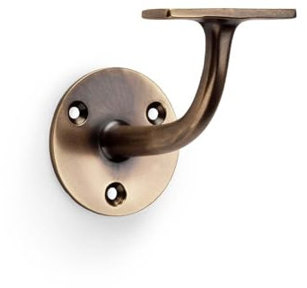 Alexander & Wilks Antique Brass Handrail Bracket - AW750AB