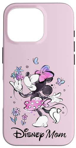 Disney Mom Minnie & Flowers Family Trip Mother’s Day Gift Hülle für iPhone 16 Pro