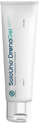 SoloUno® DrenaGel con Diosmina, Bromelina e Meliloto – Gel linfodrenante e vasotonico anticellulite | Stimola la circolazione e riduce la sensazione di pesantezza alle gambe – Made in Italy 125 ml