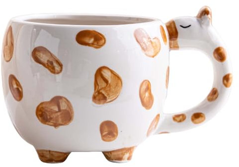 Xuanxi Taza de cerámica artística 3D con diseño de animales en 3D, taza de café delicada para entusiastas del arte