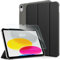 CACOE Hülle für iPad 11. Generation A16/ iPad 10. Generation 10.9 Zoll mit Schutzfolie - Ultra Dünn mit Standfunktion Slim PU Leder Smart Schutzhülle, Schwarz