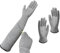 XcnPer Long Gardening Gloves, Guard Gloves Gardening Long Sleeve, Cut Resistant Gloves for Women, 2 Pairs Set (Long + Short), 55cm/21.65in, Ideal for Garden Trimming and Plant Care