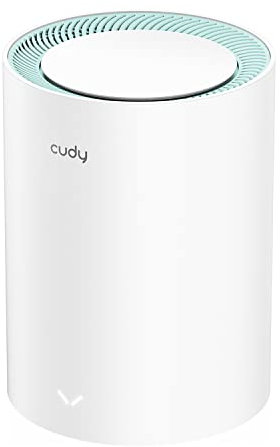 Cudy Dual Band AX1500 WiFi 6 Mesh Wi-Fi System, Replaces Routers and Extenders, Covers up to 1000 sq.ft., 3 Gigabit Ports per Unit, Supports Ethernet Backhaul, M1500 1-Pack