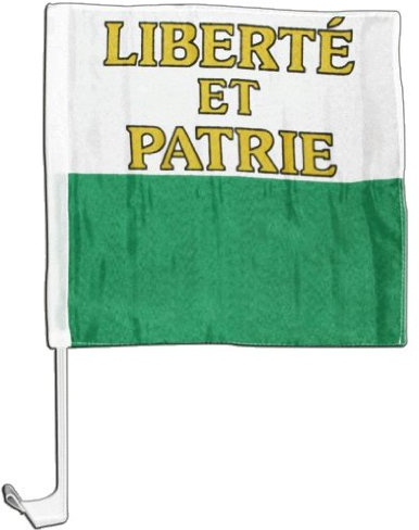 Digni Drapeau de Voiture Suisse Canton Vaud - 30 x 30 cm