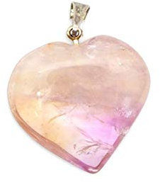 Colgante Corazon de Amatista Minerales y Cristales, Belleza energética, Meditacion, Amuletos Espirituales