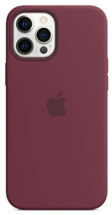 Apple Silicone Case with MagSafe (for iPhone 12 Pro Max) - Plum Purple