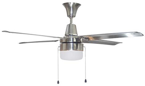 Litex Industries UB48BC4LE Urbana LED 48 Ceiling Fan with Light Kit, 48 Inch, Brushed Chrome