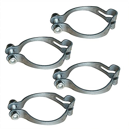 Lotatheta 4 Sets Metal Ring Firmly to Frame MTB Bike Cable Guide Brake Cable Shift Cable Derailleur Cable Base Guide Clip Fitting Line Tube Housing Durable