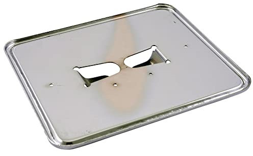 VANEZ Kennzeichenhalter Platte Chrom 145x125mm kompatibel für Roller, Schaltmoped, Mofa, Quad, Motorrad