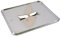VANEZ Kennzeichenhalter Platte Chrom 145x125mm kompatibel für Roller, Schaltmoped, Mofa, Quad, Motorrad