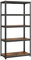 SONGMICS Standregal, 2er Set, Bücherregal, Lagerregal, 5 Ablagen, Küchenregal, Regal, 40 x 90 x 180 cm, bis 875 kg belastbar, verstellbare Ablagen, Industrie-Design, vintagebraun-schwarz GLR040B12