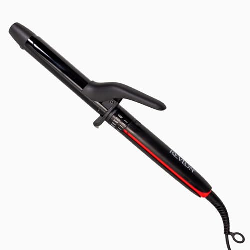REVLON SmoothStay 1 Inch Curling Iron, Coconut Oil Infused Ceramic Curling Wand with Tourmaline Ionic Technology, Tight Bouncy Curls, Enhanced Shine, Reduced Frizz