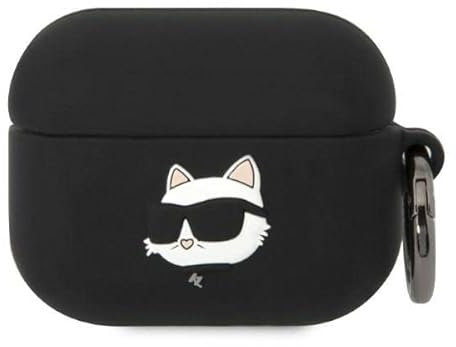 Karl Lagerfeld Silicone NFT Choupette Head 3D hülle AirPods Pro, schwarz