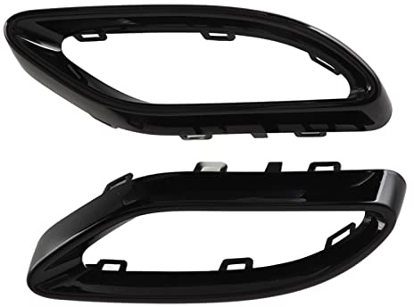 Aramox Endrohrabdeckung Endrohrrahmen, Hintere Auspuffrohrabdeckung, Schwarzglänzend Auspuffblenden-Abdeckung, Ersatz für A B C E GLC CLS-Klasse W177 W247 W205 W213 X253 C257