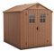 Keter Darwin 6 x 8 Maison de Jardin Effet Bois, Marron, 190 x 244 x 221 H cm