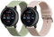 kwmobile Pulsera compatible con 20mm Smartwatch Strap (Universal) correa - 2x Correas de silicona flexible - Tamaño ajustable