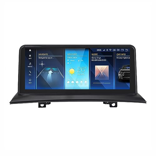 Radio Coche 10.25 Pulgadas con Pantalla Táctil 2 DIN para BMW X3 E83 2004-2009 Android 12 Autoradio Bluetooth 2 DIN Car Stereo Admite WiFi USB GPS Enlace Espejo Canbus (Color : 9863 8-Core 4G 64G, S