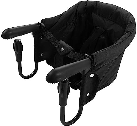 Fast Table Chair, Foldable Portable High Load Clip On High Chair, Home Hook On High Chair, Travel Feeding Seat for Baby, Toddlers, Hook On Chair for 0.8 to 3.3in Table (Black)