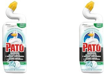 PATO® - WC Power Lejía Fresh, Limpiador Quitamanchas para Inodoro, 750 ml (Paquete de 2)