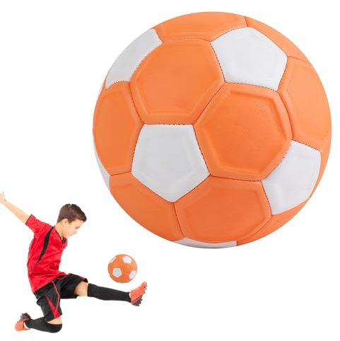 LUFEIS Fussball Curveball, 20 cm Kinderfussball, Curveball Fussball Größe 5, Gummi Swerve Fußball, Fußball Kurvenball, Flexibler Kickerball, Swerve Soccer Curveball Geschenk für Kinder 5-15 Jahre