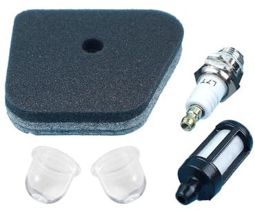 Galloparts 4180 120 1800 4180-120-1800 Filtro aria Candela Filtro carburante Primer Lampadina compatibile con Stihl Trimmer FS110X FS110RX FS310 SP90 SP90T Tagliasiepi HL100 HL100K HL90 HL95