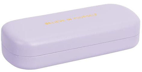 Simpolor 1/2 Stück Hardcase Brillenetui, Kratzfeste Tragbare Brillenbox, Hartschalen Etui Brillenorganizer Brillenaufbewahrung für Sonnenbrille Lesebrille,Lila