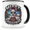 Samunshi® Weihnachten Tasse mit Spruch Merry Christmas Alpaka Geschenk für alle Alpaka Fans Kaffeetasse Tier Weihnachts Tassen zum Geburtstag Weihnachten 300ml schwarz