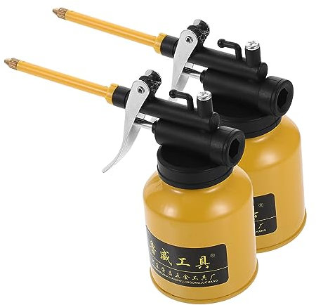 SEWOART 2stücke Hochdruck Ölkanne Mit Sprühflasche Öler Für Haus Und Auto Wartung Ölkanne Ölsprühflasche Schmieröltopf
