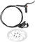 GRELiving Hydraulische Fahrrad Scheibenbremse Set,Vorne & Hinten Bremsbelag,Hydraulic Brakes,Fahrrad Bremsscheibe Setsuitable Für Universal,Mountainbike, Rennrad (Recht-Hinten)