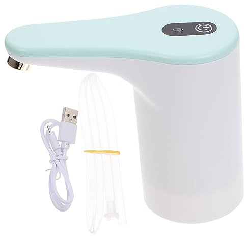 Angoily Distributeur d'eau Électrique Portable Rechargeable USB LED, Pompe à Eau pour Bouteilles De 5l à 18l, Compatible Carafes, Usage Maison Et Bureau,