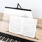 Classic Cantabile SM Pianoleuchte - Dimmbare Klavierlampe mit Memory-Funktion - Tischlampe mit Kugelgelenke - Warm-weißes Licht, 78 LEDs - Notenpultleuchte mit Ladeanschluss - Klavierleuchte Schwarz