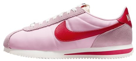 Nike Cortez Textile Shoes (HF9994-600, Medium Soft Pink/Sail/Team Orange/Fire Red) Size 11