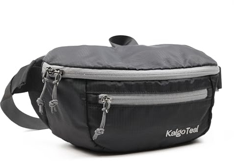 Ultraleichte 2,5L Reise-Hüfttasche, große Wasserabweisende Bauchtasche, für Damen und Herren