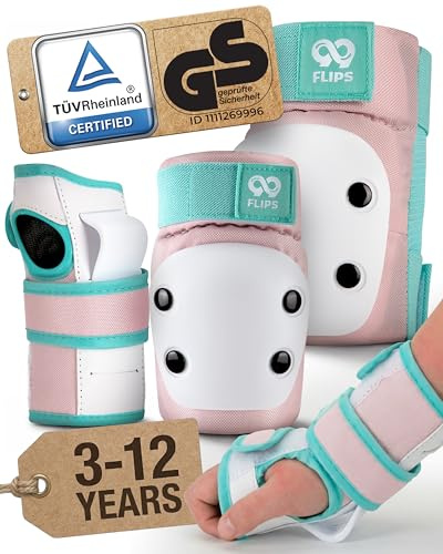 99FLIPS Protektoren Kinder Knieschoner Kinder 3 Jahre - Schoner Inliner Set | Protektoren Inliner - Candy Pink, XS - Schoner Set für Inline Skates, Skateboard, Rollschuhe & Scooter - SLIDE - Schützer