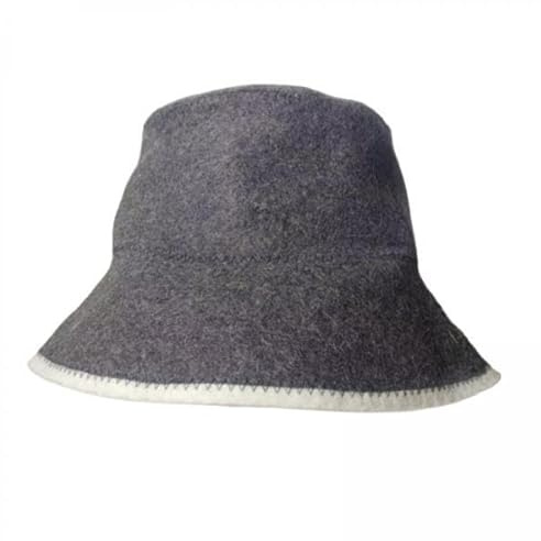 Aymzbd 2x Saunahut Aus Wolle, Russischer Badehut, Anti Hitze Kopfschutz, Accessoire, Geschenkhut für Die Sauna, Saunahut für Russische Dampfbad