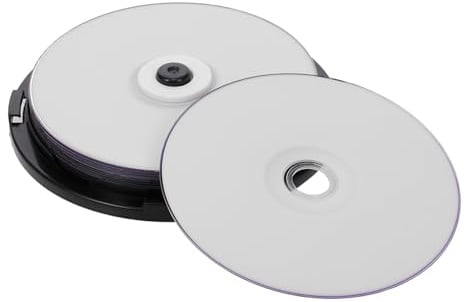 Sxhlseller Dischi Vergini 8X DVD+R DL da 8,5 GB 10PK |Superficie Bianca Personalizzabile per il Backup dei Dati e l'Archiviazione di Video di Archiviazione