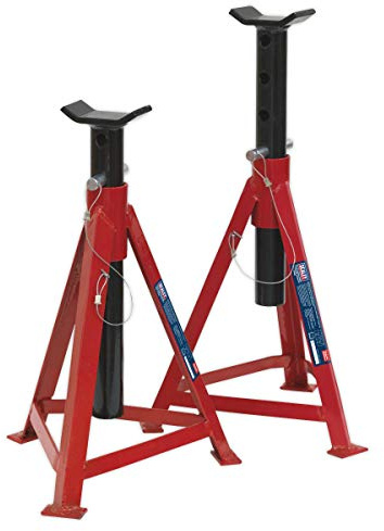 Sealey ACHSSTÜTZE 2.5tonne Kapazität pro Ständer 5tonne pro Paar Mittlere Höhe