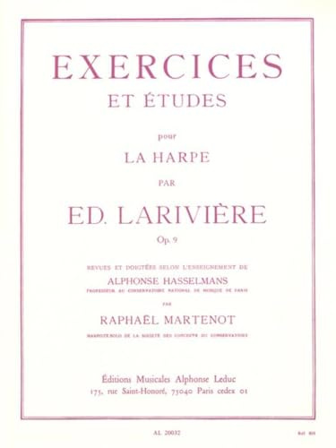 EXERCICES ET ETUDES OP9 HARPE