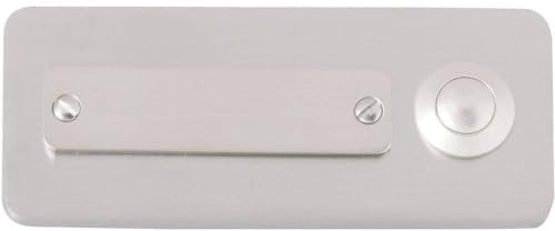 Heidemann 70121 Klingelplatte mit Namensschild 1fach Edelstahl 24 V/1 A