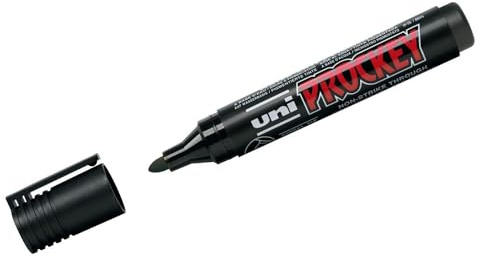Uni-12 Stück Permanentmarker PROCKEY pm-122, schwarz