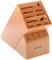Wüsthof 2099601501 Block Knife Storage, Natural Wood