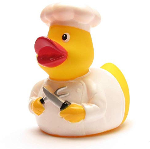 DUCKSHOP I Chefkoch Badeente I Quietscheente I L: 11 cm
