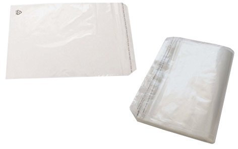PGV Adhäsionsverschlussbeutel LDPE Flachbeutel Folienbeutel (120 x 230 + 50 x 0,06 mm - 100 Stück)