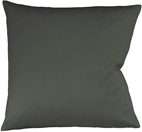 fleuresse Interlock-Jersey-Kissenbezug Uni Colours anthrazit 9031 Größe 35 x 40 cm