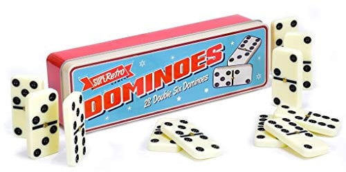 KandyToys SupeRetro 28 Dominoes in Tin Gift Set