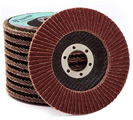 Fächerscheiben Lamellenscheiben Schleifscheiben 10 Stk. 115 mm Korund K36, K40, K60, K80, K100,120 für Holz, Metall (LAM-115)