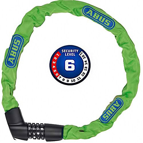 Abus Tresor 1385 L=75cm Ø 6mm neon Green + SCHLAUCHFLICKEN