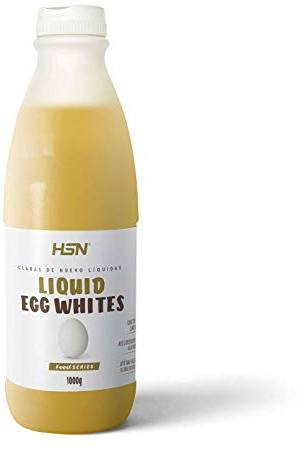 HSN Claras de Huevo Líquidas | 1 Unidad de 970ml | 1 Envase = 32 Claras Pasteurizadas | Gallinas Europeas | Liotizada = Mejor Conservación | Sin Aditivos | No-GMO, Vegetariano, Sin Gluten